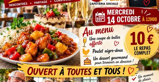 Repas Walclub 14 octobre 12h ouvert à tous