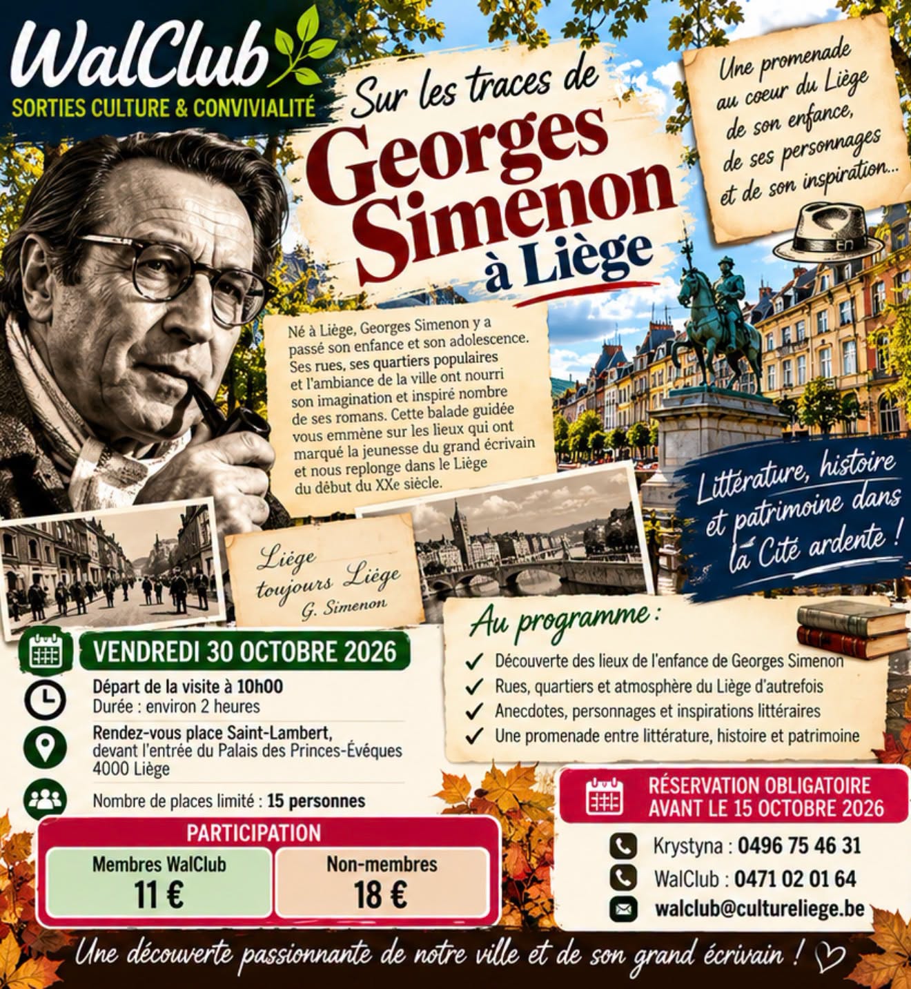 Sur les traces de G. Simenon Liège
